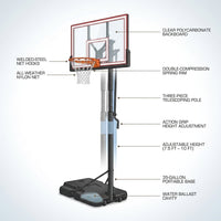 1558 52 Inch Portable Basketball System — How It Works