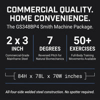 - GS348BP4 Smith Machine Package — Results & Stats