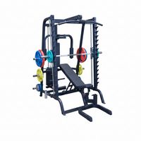 Smith Machine Home Gym Built for Full-Body Training, Commercial Grade Frame, 7° Reverse Pitch, 2x3 Mainframe