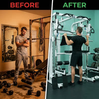 Mr. Monster Smith Machine Functional Trainer — Before & After
