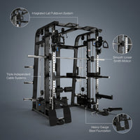 Mr. Monster Smith Machine Functional Trainer — infographic