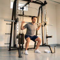 Smith Machine Built for Home Gyms, 1000+ Exercises, 3 Cable Systems, Commercial Grade Steel, Lat Pulldown — Lifestyle